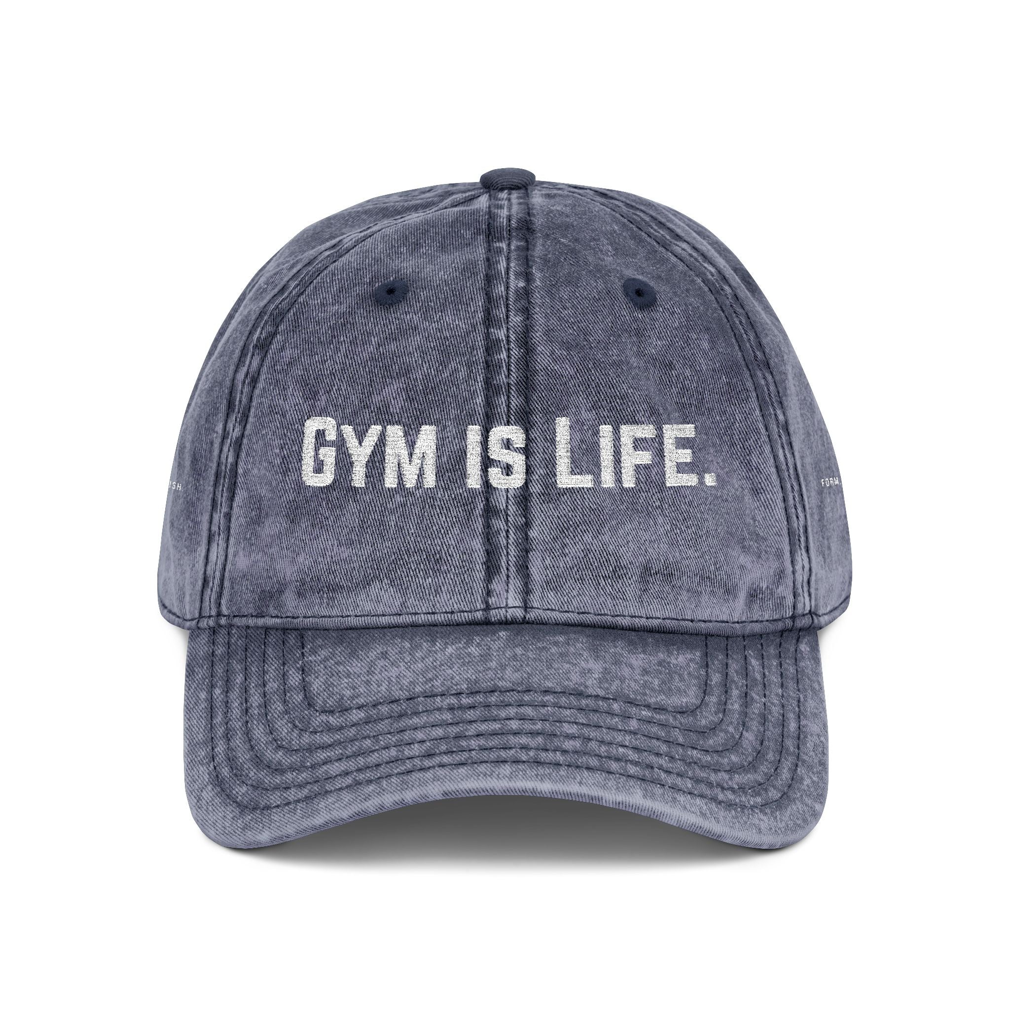 "Gym Is Life" Vintage Embroidered Cap