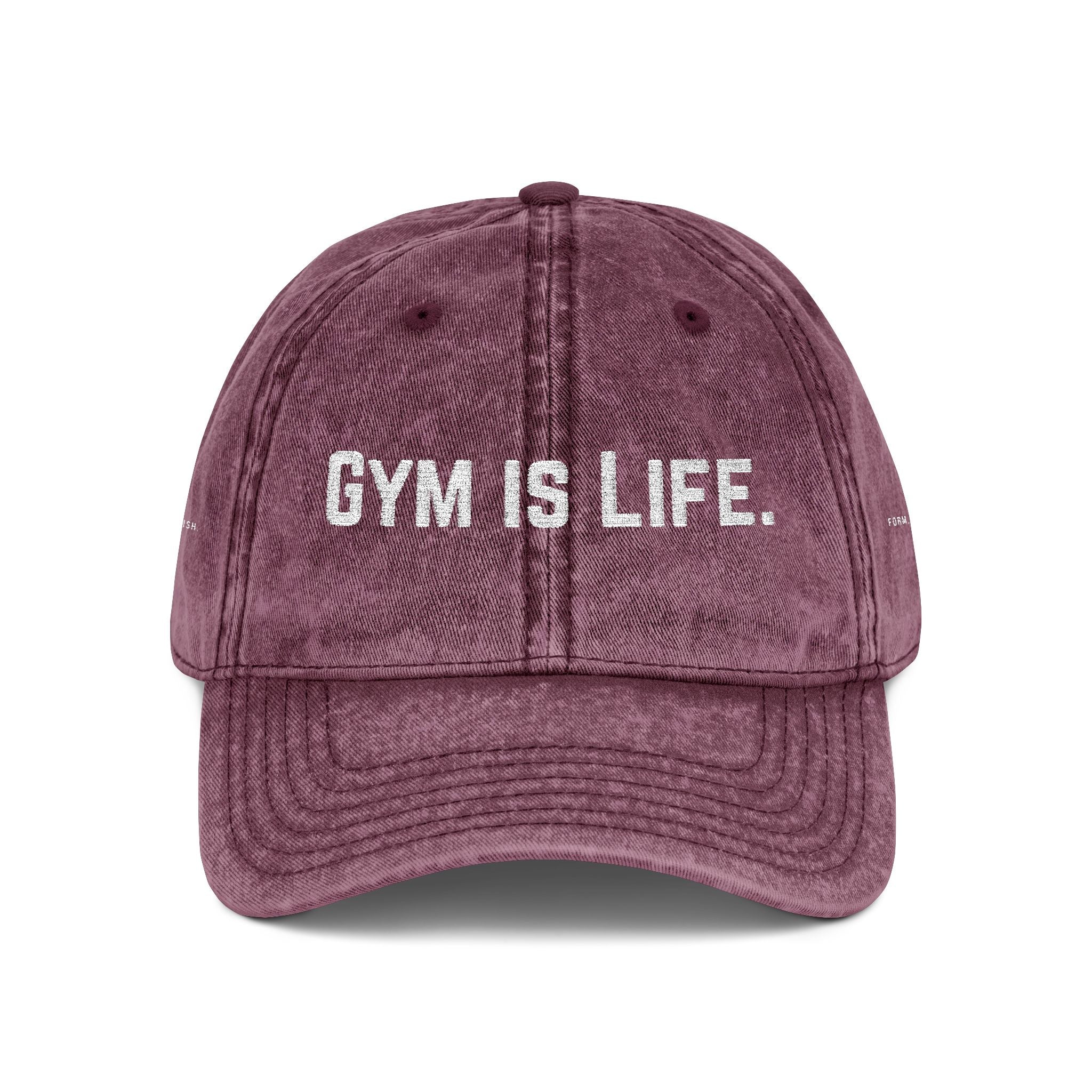 "Gym Is Life" Vintage Embroidered Cap