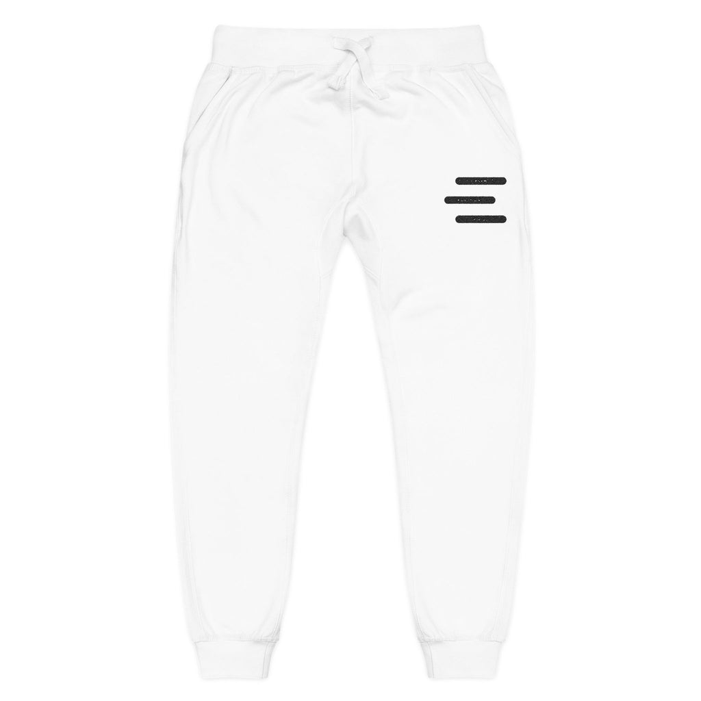 NUGSE Cozy White Fleece Joggers