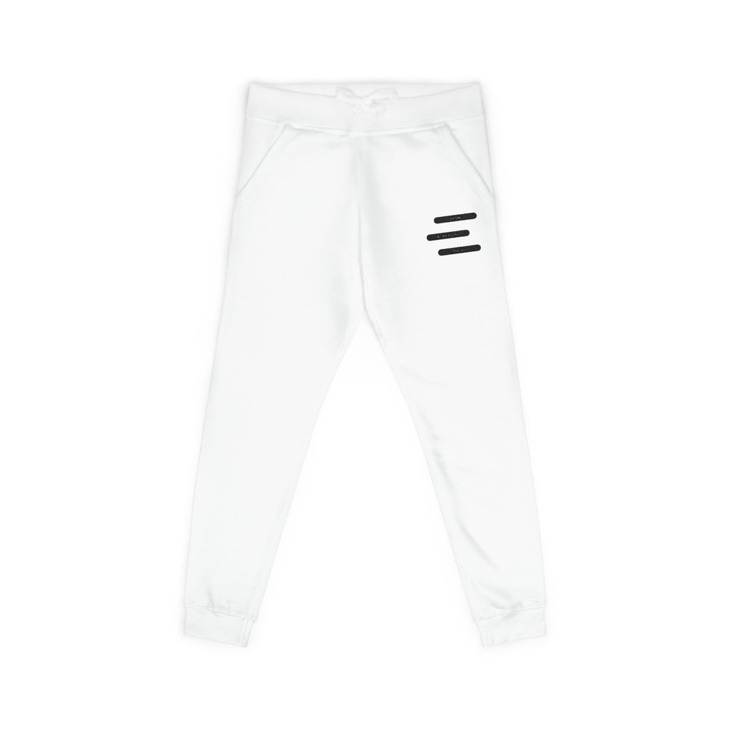 NUGSE Cozy White Fleece Joggers