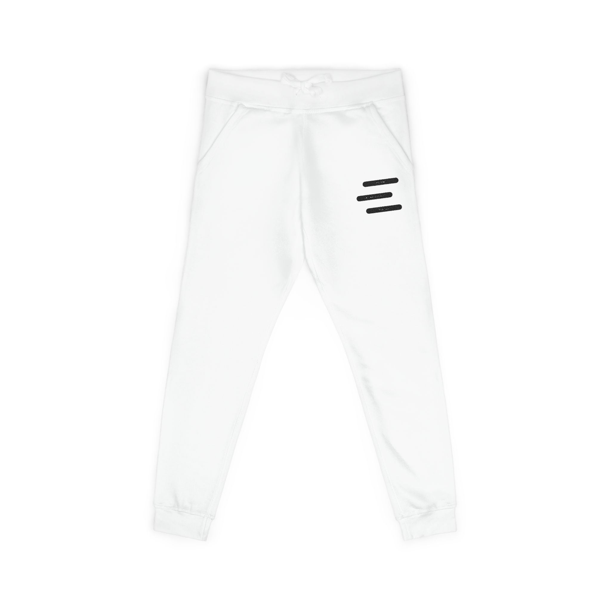 NUGSE Cozy White Fleece Joggers