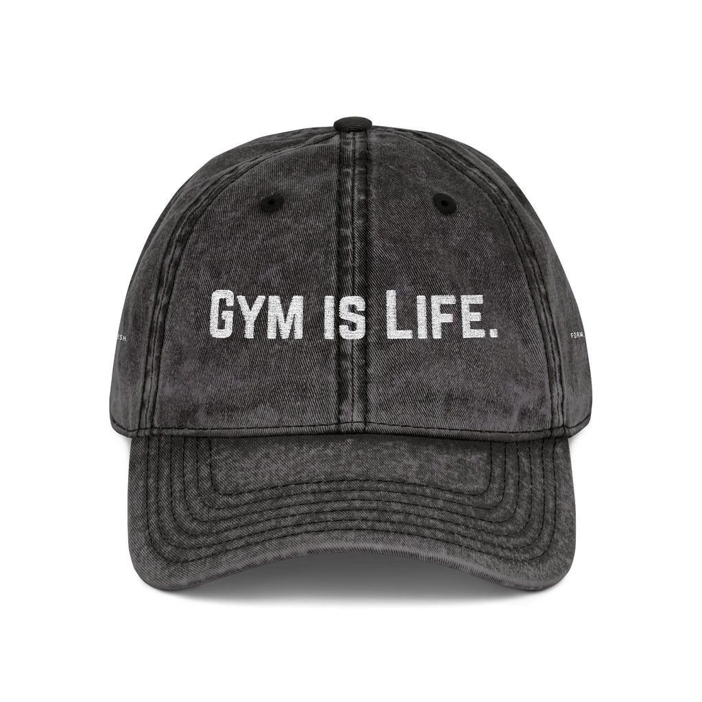 "Gym Is Life" Vintage Embroidered Cap
