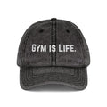 "Gym Is Life" Vintage Embroidered Cap