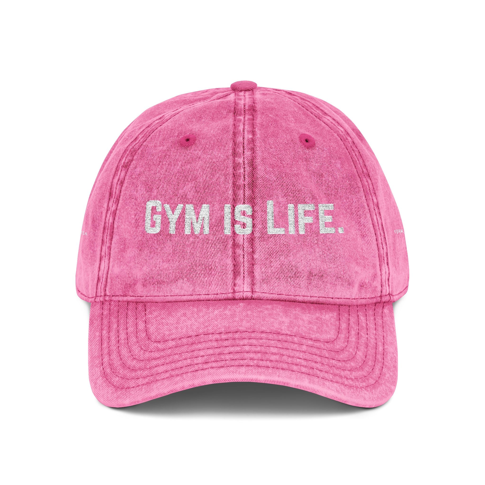 "Gym Is Life" Vintage Embroidered Cap