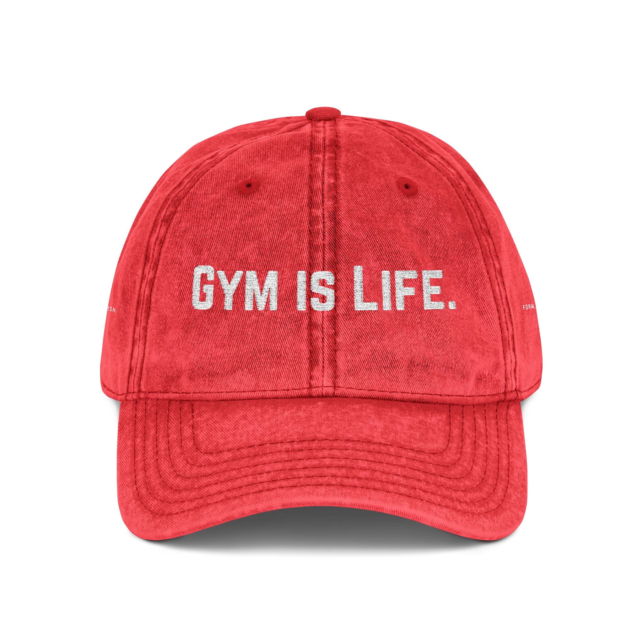 "Gym Is Life" Vintage Embroidered Cap